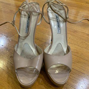 Brian Atwood Nude Sandals